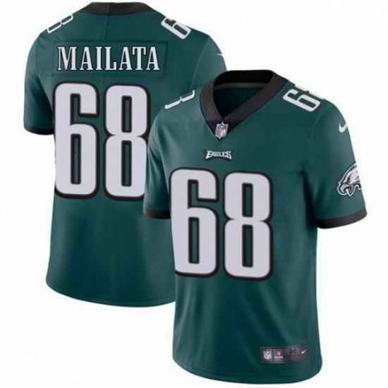 Youth Nike Eagles #68 Jordan Mailata Green Vapor Untouchable Limited Jersey->youth nfl jersey->Youth Jersey