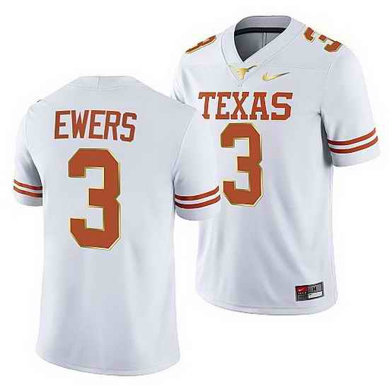 Texas Longhorns Quinn Ewers White College Football Jersey->texas longhorns->NCAA Jersey