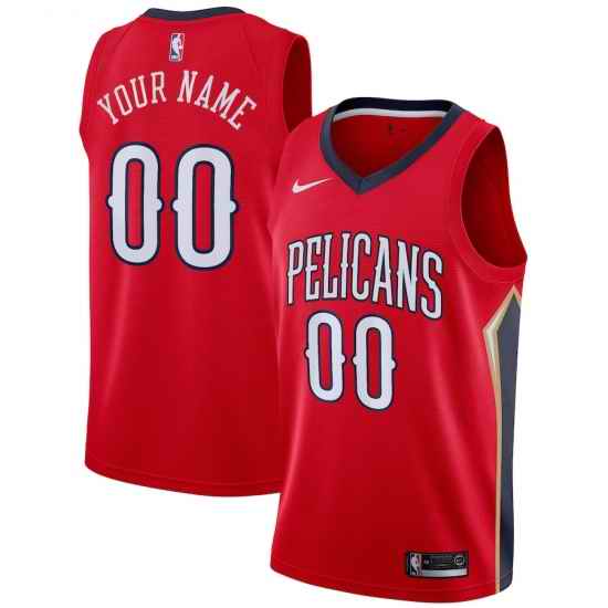 Men Women Youth Toddler New Orleans Pelicans Red Custom Nike NBA Stitched Jersey->customized nba jersey->Custom Jersey