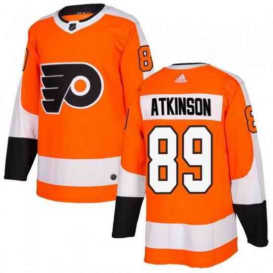 Men Philadelphia Flyers #89 Cam Atkinson Orange Stitched jersey->philadelphia flyers->NHL Jersey