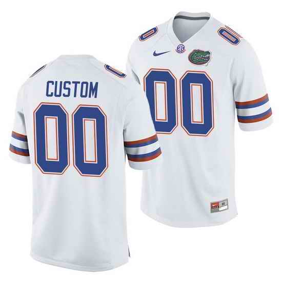 Florida Gators Custom White College Football Men'S Jersey->->Custom Jersey