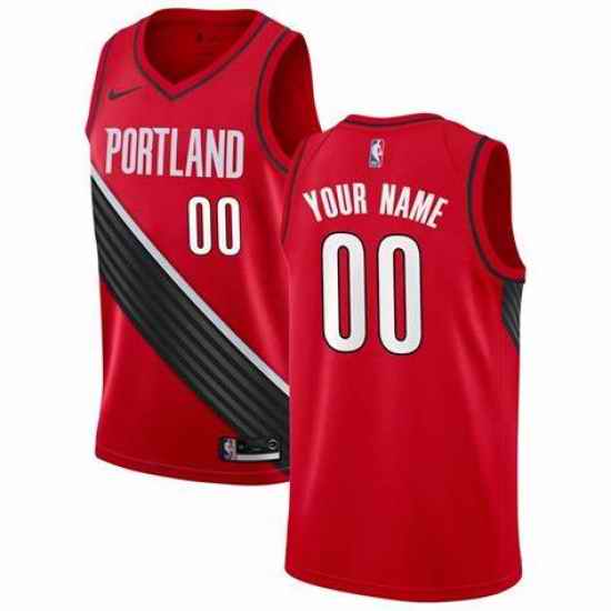 Men Women Youth Toddler Portland Blazers Custom Nike NBA Red Stitched Jersey->customized nba jersey->Custom Jersey