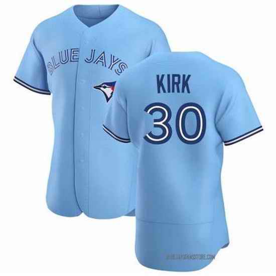 Men Nike Toronto Blue Jays #30 Alejandro Kirk Light Blue Home Stitched Cool Base Player Jersey->toronto blue jays->MLB Jersey
