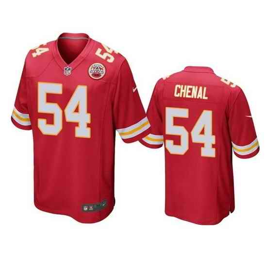 Men Kansas City Chiefs #54 Leo Chenal Red Stitched Football Jersey->kansas city chiefs->NFL Jersey