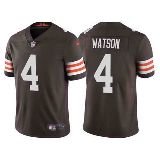 Youth Cleveland Browns #4 Deshaun Watson Brown Vapor Untouchable Limited Stitched Jersey->youth nfl jersey->Youth Jersey