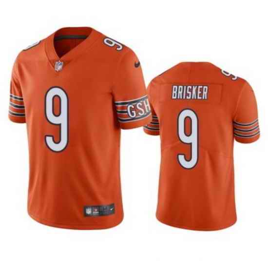 Men's Chicago Bears #9 Jaquan Brisker Orange Vapor untouchable Limited Stitched Jersey->chicago bears->NFL Jersey