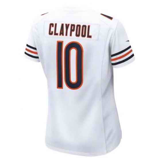 Men Nike Chase Claypool White Chicago Bears #10 2021 NFL Vapor Elite Jersey->chicago bears->NFL Jersey