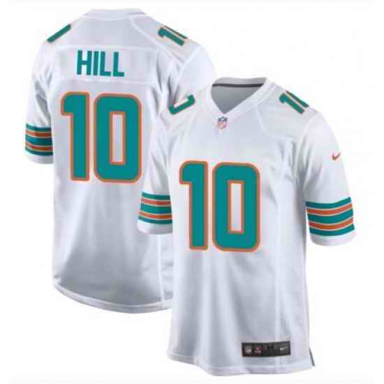 Men Nike Miami Dolphins #10 Tyreek Hill White Vapor Limited NFL Jersey->miami dolphins->NFL Jersey