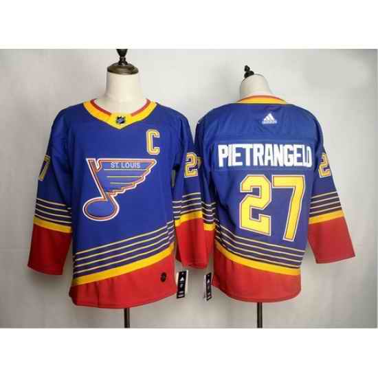 Blues #27 Alex Pietrangelo Blue Adidas Jersey->st.louis blues->NHL Jersey