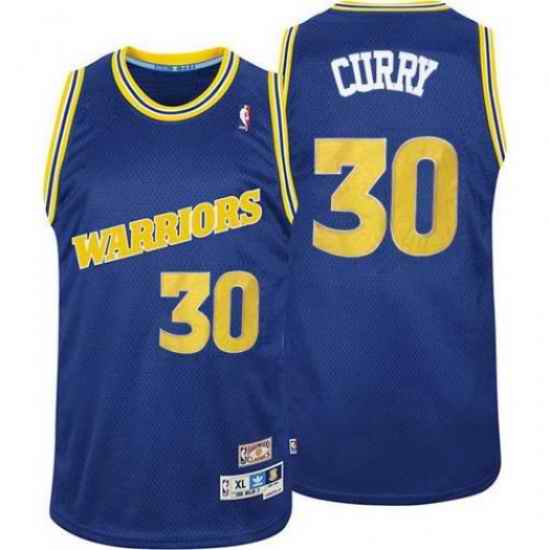 Men's Golden State Warriors #30 Stephen Curry Mitchell Ness Throwback Royal Stitched Basketball Jersey->golden state warriors->NBA Jersey