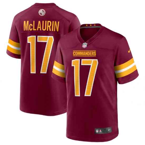 Men Washington Commanders #17 Terry McLaurin 2022 Burgundy Game Stitched Jersey->washington commanders->NFL Jersey