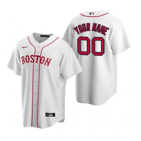 Men Women Youth Toddler Boston Red Sox Custom Nike White 2020 Stitched MLB Cool Base Jersey->customized mlb jersey->Custom Jersey