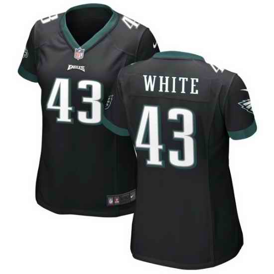 Women Philadelphia Eagles #43 Kyzir White Black Vapor Untouchable Limited Stitched Jersey->new york jets->NFL Jersey