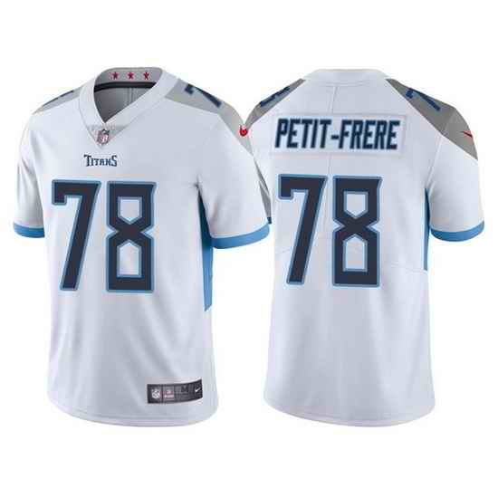 Men Tennessee Titans #78 Nicholas Petit Frere White Vapor Untouchable Stitched jersey->tennessee titans->NFL Jersey