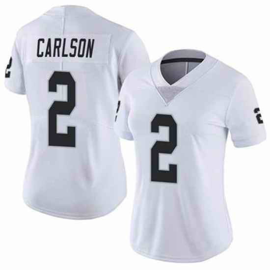 Women Las Vegas Raiders #2 Daniel Carlson Team Wk Color hite Vapor Limited Jersey->women nfl jersey->Women Jersey