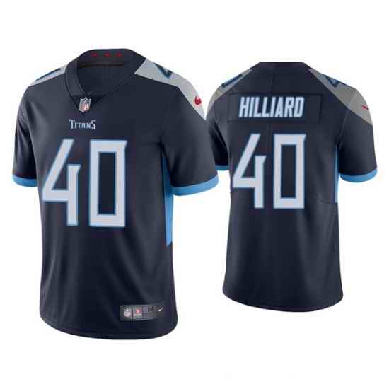 Men Tennessee Titans #40 Dontrell Hilliard Navy Vapor Untouchable Stitched Jersey->seattle seahawks->NFL Jersey