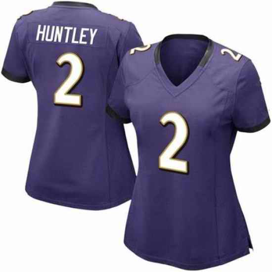 Women Nike Baltimore Ravens #2 Tyler Huntley Purple Vapor Untouchable Limited Jersey->baltimore ravens->NFL Jersey