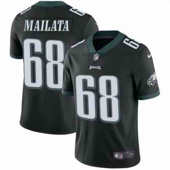 Youth Nike Eagles #68 Jordan Mailata Black Vapor Untouchable Limited Jersey->youth nfl jersey->Youth Jersey
