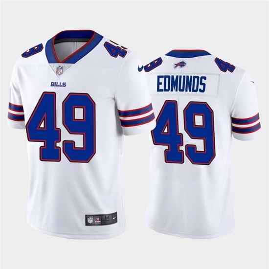 Youth Buffalo Bills #49 Tremaine Edmunds White Vapor Untouchable Limited Stitched Jersey->youth nfl jersey->Youth Jersey