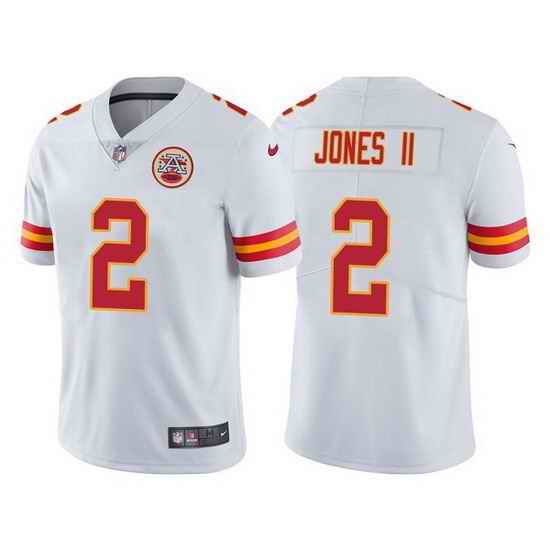 Men Kansas City Chiefs #2 Ronald Jones II White Vapor Untouchable Limited Stitched Football jersey->kansas city chiefs->NFL Jersey