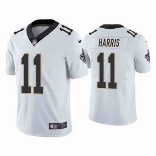 Men New Orleans Saints Deonte Harris #11 White Vapor Limited Stitched NFL Colo->new orleans saints->NFL Jersey