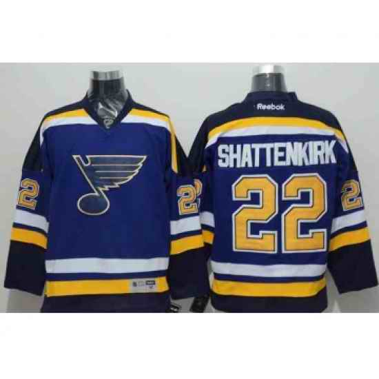 nhl jerseys st. louis blues #22 shattenkirk blue->st.louis blues->NHL Jersey