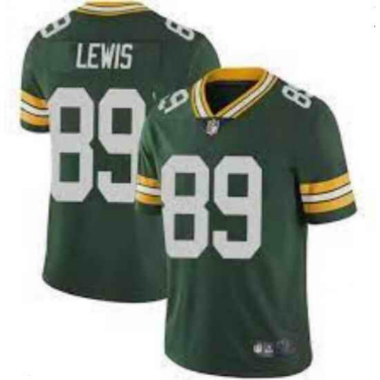 Men Nike Green Bay Packers #89 Marcedes Lewis Green Vapor Untouchable Limited Jersey->green bay packers->NFL Jersey