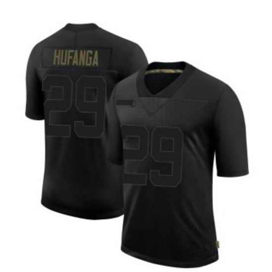 Men's San francisco 49ers #29 Talanoa Hufanga Icon Black Stitched NFL Jersey->anaheim ducks->NHL Jersey