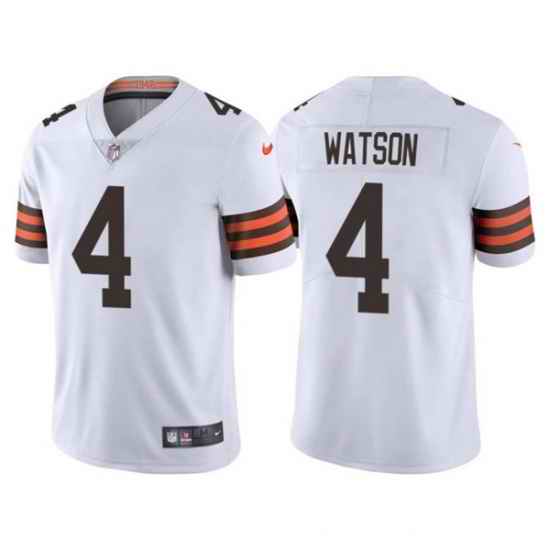 Men's Cleveland Browns #4 Deshaun Watson White Vapor Untouchable Limited Stitched Jersey->denver broncos->NFL Jersey