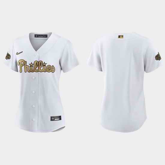 Women Philadelphia Phillies 2022 Mlb All Star Game Replica White Jersey->2022 all star->MLB Jersey