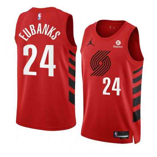 Men Portland Trail Blazers 24 Drew Eubanks 2022 #23 Red Statement Edition Swingman Stitched Basketball Jersey->portland trail blazers->NBA Jersey