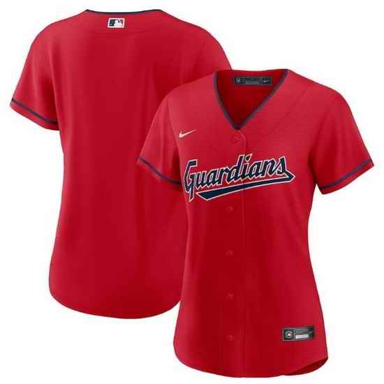 Women Cleveland Guardians Blank Stitched Baseball Jersey->women mlb jersey->Women Jersey