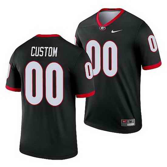 Georgia Bulldogs Custom Black Legend Men'S Jersey->->Custom Jersey
