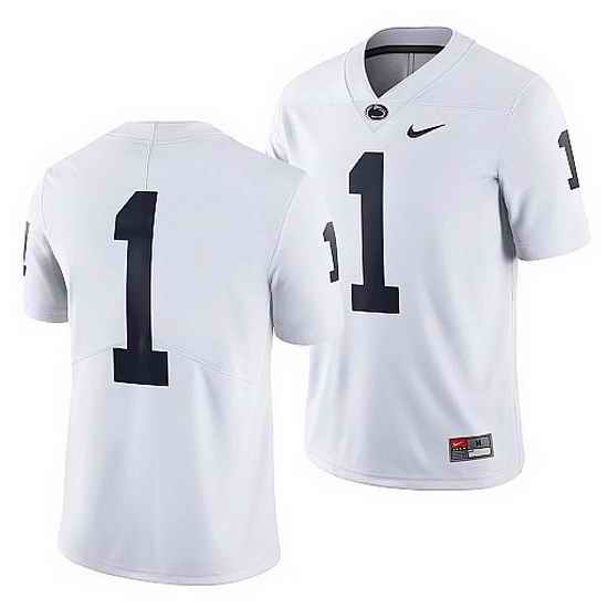 penn state nittany lions custom white college football men jersey 0->->Custom Jersey