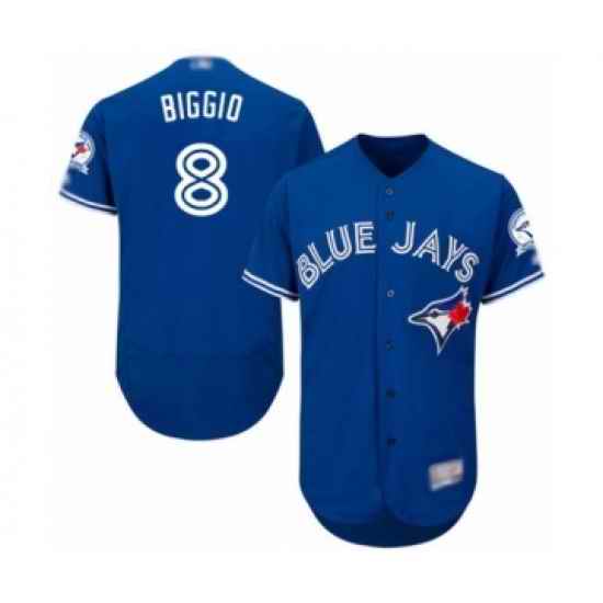 Men's Toronto Blue Jays #8 Cavan Biggio Blue Alternate Flex Base Authentic Collection Baseball Player Jersey->toronto blue jays->MLB Jersey