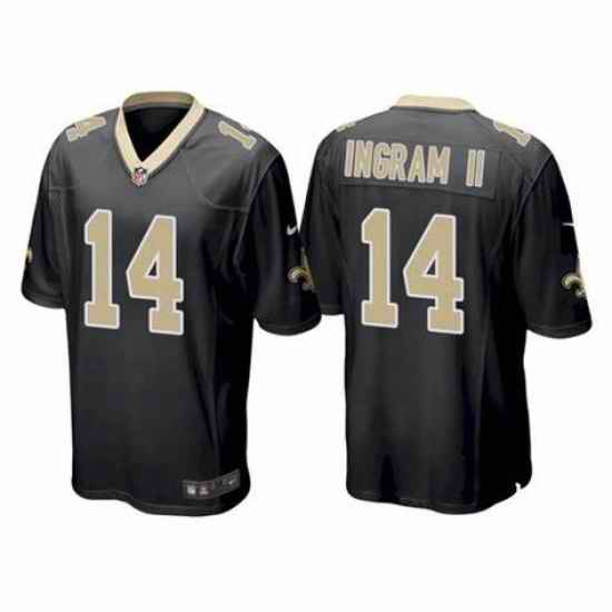 Men Nike New Orleans Saints Mark Ingram II #14 Black Limited jersey->new orleans saints->NFL Jersey