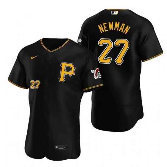 Men Pittsburgh Pirates #27 Kevin Newman Black Flex Base Stitched MLB jersey->boston red sox->MLB Jersey