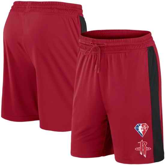 Men Houston Rockets Red Shorts->nba shorts->NBA Jersey
