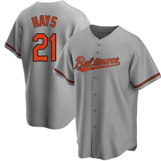 Men Baltimore Orioles #21 Austin Hays Gray Stitched Baseball Jersey->baltimore orioles->MLB Jersey
