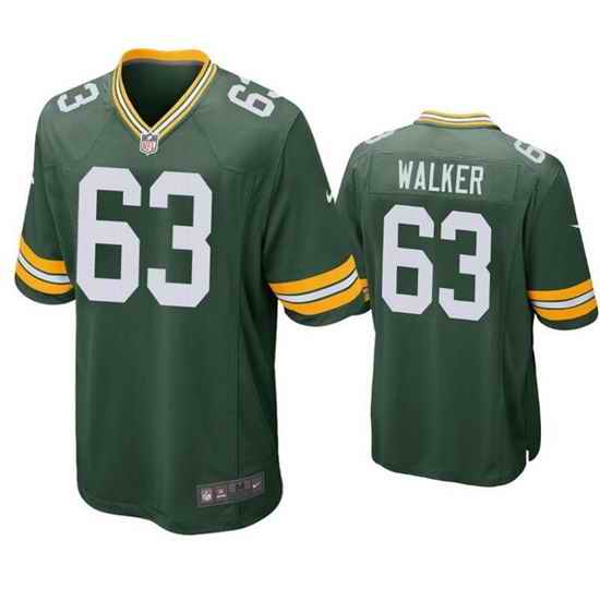 Men Green Bay Packers #63 Rasheed Walker Green Stitched Football Jerseyy->green bay packers->NFL Jersey