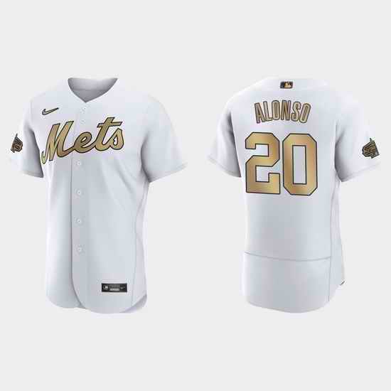 Men Pete Alonso New York Mets 2022 Mlb All Star Game Authentic White Jersey->2022 all star->MLB Jersey
