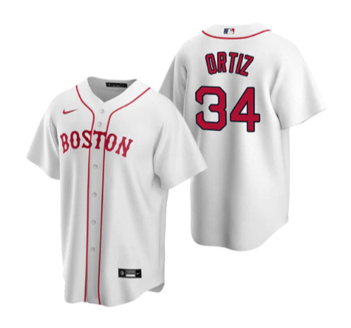 Men's Boston Red Sox #34 David Ortiz White Cool Base Stitched Jersey->boston red sox->MLB Jersey