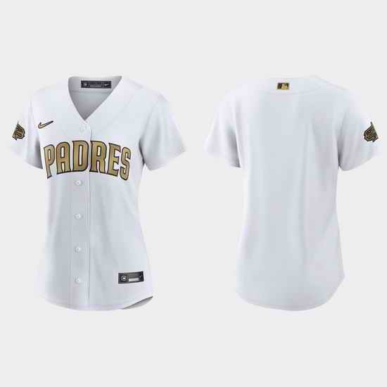 Women San Diego Padres 2022 Mlb All Star Game Replica White Jersey->2022 all star->MLB Jersey