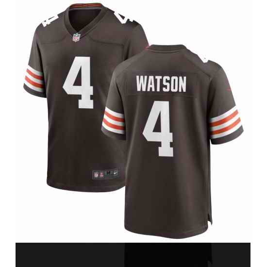 Men Nike Cleveland Browns #4 Deshaun Watson Brown Color Vapor Limited NFL Jersey->denver broncos->NFL Jersey