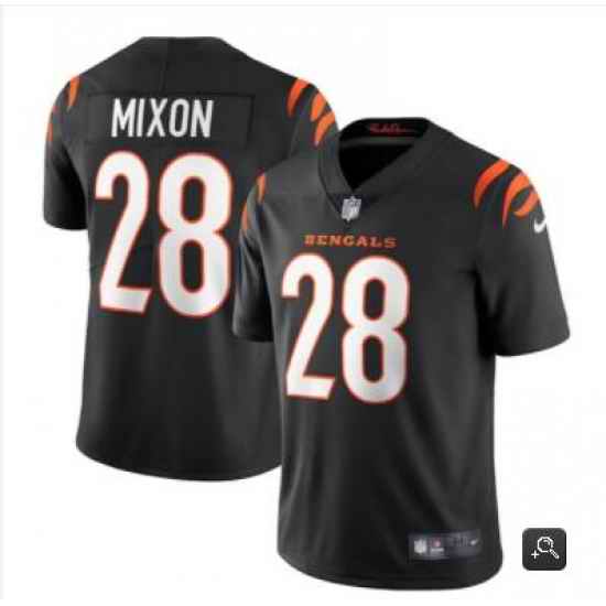 Youth Cincinnati Bengals #28 Joe Mixon 2021 Black Vapor Limited Stitched NFL Jersey->youth nfl jersey->Youth Jersey