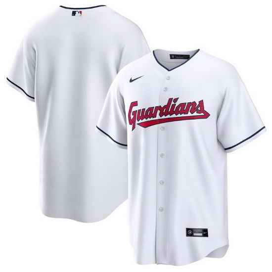 Men Cleveland Guardians Blank White Cool Base Stitched Baseball jersey->colorado rockies->MLB Jersey