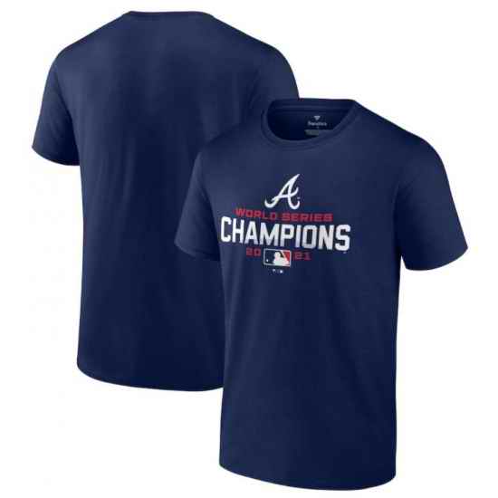 Atlanta Braves Fanatics Branded 2021 World Series Champions T-Shirt - Navy->2021 world series->MLB Jersey