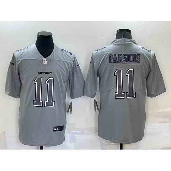 Men Dallas Cowboys #11 Micah Parsons Grey Atmosphere Fashion Stitched Jersey->dallas cowboys->NFL Jersey