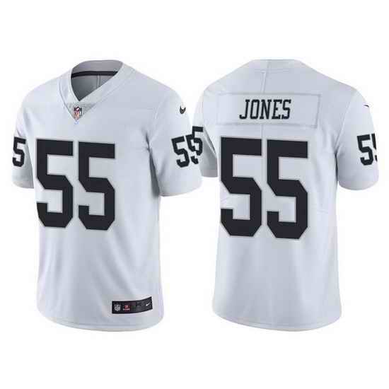 Men Las Vegas Raiders #55 Chandler Jones White Vapor Limited Stitched jersey->las vegas raiders->NFL Jersey