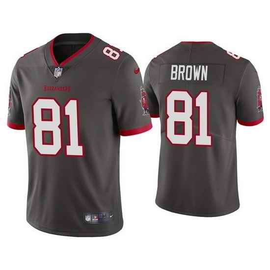 Youth Tampa Bay Buccaneers #81 Antonio Brown Grey Vapor Untouchable Limited Stitched Jersey->youth nfl jersey->Youth Jersey